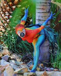 Bild Konnte Enthalten Pflanze Vogel Und Im Freien Body Painting Body Art Painting Human Body Art Top berlin paint & pottery studios: body painting