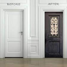 Self adhesive stick on fake door panels uk. Door Sticker Vintage Metal Door Self Adhesive By Fromeuwithlove Room Door Design Pooja Room Door Design Door Murals