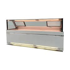 KRD Meat Display Serve Over Deli Counter Straight Glass Widt