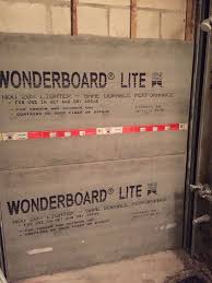 Day 3 Wonderboard Installed Shower Tile Tile Baseboard Bathroom Redo