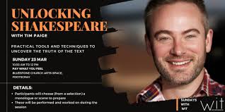 Back by popular demand! 'Unlocking Shakespeare' with the incredible Tim  Paige BOOK NOW