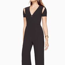 bcbgmaxazria johnny cutout jumpsuit black size xxs