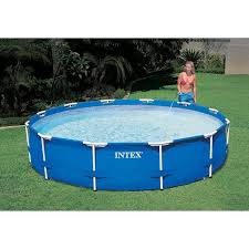 Intex 12ft X 30in Metal Frame Above Ground Round Family Swimming Pool Set Pump Target Swimming Pools Above Ground Swimming Pools In Ground Pools