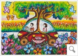 Silver Award Iram Mahbub Nokshi Bangladesh Age 8 My Dream Car Is Dream Tree Car Dream Tree Car That Run With Solar Art Contest Art Animal Art Projects