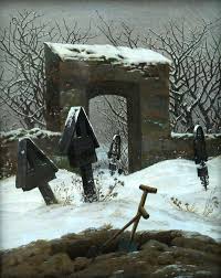 Montag morgen und es schneit und schneit und schneit. File Leipzig Museum Der Bildenden Kunste Caspar David Friedrich Friedhof Im Schnee Jpg Wikimedia Commons