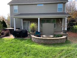 Charlotte, north carolina pool designs Covered Porch Builder In Charlotte Nc With Firepit