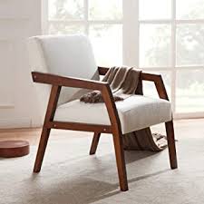 21 l x 17 3/4 w x 15 h. Amazon Com White Armchair