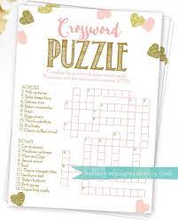 Baby Shower Crossword Puzzle Game Pink And Gold Girl Baby Etsy Printable Baby Shower Games Baby Shower Girl Baby Shower Party