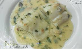 Robinfood / bacalao en salsa verde + carpaccio de bacalao y pomelo. Bacalao En Salsa Verde