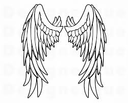 Wings 4 Svg Wings Svg Wings Outline Svg Wings Clipart Etsy In 2020 Wings Tattoo Tattoo Outline Drawing Wings Drawing