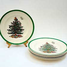 Enjoy free us ground shipping on orders over $99+. Spode Christmas Tree Green Trim Salad Plates English China Holiday Dishes Replacements S3324 Made Spode Christmas Christmas Dinnerware Spode Christmas Tree