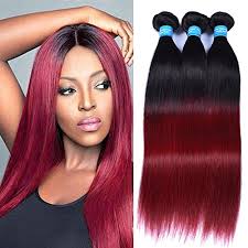 A quick picture of black and red hair weave captured at a hair show we attended in columbus, georgia. Peruvian Hair Ombre Hair Hair Extensions Bundles Hair Straight Hair