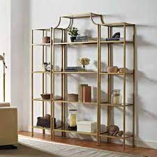 Check spelling or type a new query. Crosley Furniture Aimee Etagere With Antique Gold Powder Coated Frame And Glass Shelves 36 W X 12 D X 80 H Kitchensource Com