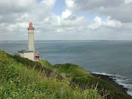 Vue g&eacute;n&eacute;rale du phare du Portzic (Batterie de 47 mm &agrave; tir rapide (4 canons  M de 47 mm mod&egrave;le 1885 TR sur aff&ucirc;ts M mod&egrave;le 1885 crinoline), le Fort de  mer,