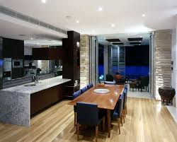 modern kitchen living room