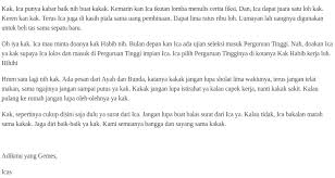 Contoh surat pribadi untuk orang tua. 5 Contoh Surat Pribadi Untuk Sahabat Guru Kakak Keluarga