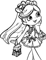 Coloring page of flower child doll from l.o.l. Shopkins Coloring Pages Learny Kids