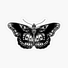 Black And White Harry Styles Butterfly Tattoo Harry Styles Butterfly Glossy Sticker By Ellencarney13 In 2020 Harry Styles Tattoos Harry Styles Butterfly Butterfly Tattoo
