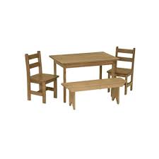 Amish Made Kid S Table Set With 2 Chairs And 1 Bench Kids Dining Table Kids Wooden Table Kids Chairs