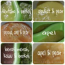 Pure buah mpasi 6 bulan. Mpasi Mikado Project