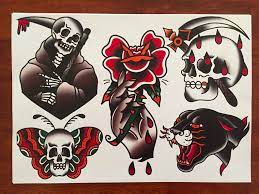 Traditional Skull Tattoo Flash Traditional Tattoo Artwork Traditional Tattoo Pirate Skull Tattoos