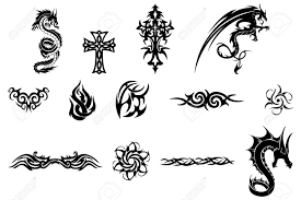 If you have one of your own you'd. Various Tattoo Design Elements Isolated On White Background Royalty Free Cliparts Vectors And Stock Illustration Image 12080278