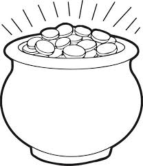 Pot Of Gold Coloring Page 1 St Patricks Day Crafts For Kids
