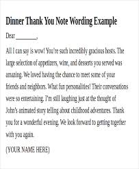 I am delighted that you invited us to the dinner party and we made such beautiful memories. Free 7 Sample Work Thank You Note Templates In Ms Word Pdf