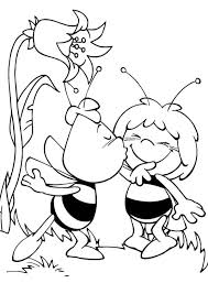 Maya The Bee Kissed His Cheeks Coloring Pages Animal Coloring Pages Coloring Pages Coloring Books