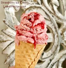 For the ice cream whisk the cream to soft peaks, then whisk in the condensed milk. Strawberry Ice Cream The Best