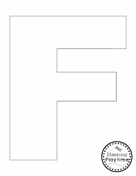 This post comes from a request from a reader, who was looking for a printable alphabet set in color rather than black and white. Letter F Craft Planning Playtime