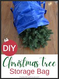 Heavy duty handles make it easy to move when full. How To Make A Christmas Tree Storage Bag The Stonybrook House