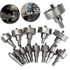 13pcs Carbide Tip Tct Drill Bit Hole Saw Set Stainless Steel Metal Alloy 16 53mm Drill Bits Stainless Steel Metal Stainless Steel Alloy