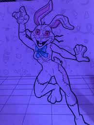 Official five nights at freddy's coloring book by scott cawthon (english) paperb. Vanny In The Fnaf Colouring Book Fivenightsatfreddys
