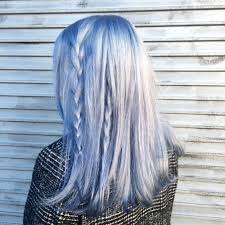 Bleach Hair Salon Silver Blue Hair Hair Styles Blue Hair