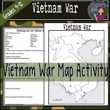 Vietnam War Map Activity Map Activities Vietnam War Activities Vietnam War
