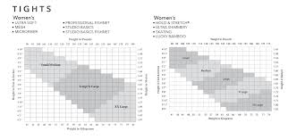 capezio size chart