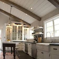Kitchen Photos Uneven Ceiling Height Design Ideas Pictures Remodel And Decor Page 5 Rustic Kitchen Design Kitchen Ceiling Wooden Ceiling Design