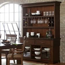 Homelegance Schleiger Industrial Dining Buffet And Hutch With Exposed Rivets And Built In Wine Storage Simply Home By Lindy S Buffets