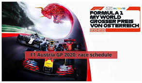 The 2020 austrian grand prix (officially known as the formula 1 rolex großer preis von österreich 2020) was a formula one motor race that was held on 5 july 2020 at the red bull ring in spielberg, austria. F1 On The Way To Austria Gp 2020 Race Schedule Presticebdt