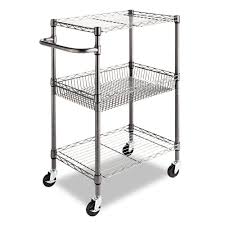Vintage metal kitchen cart 3 shelves on wheels. 3 Tier Metal Kitchen Cart Utility Cart With Adjustable Shelves And Casters Fastfurnishings Com