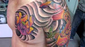 Es conocida como el loto sagrado, loto indio o rosa de nilo para la cultura hindú. Koi Y Flor De Loto Tattoo Eternal Ink Manizales Estudio De Tatuajes Youtube
