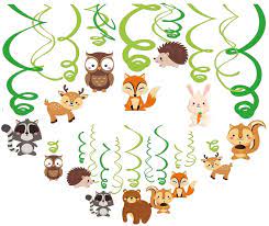 Woodland decor center pieces, wood plank for table decor, wood log woodland theme decor for shower or party bumpblossoms 5 out of 5 stars (647) $ 12.99. Buy Kristin Paradise 30ct Woodland Animals Hanging Swirl Decorations Forest Friends Birthday Party Supplies For Boy Girl Kids Woodland Creatures Baby Shower Theme Decor 1st First Bday Favors Online In Indonesia B07qyqvdkq