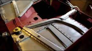 Willys Cj5 Body Tub Front Floor Welding And Hat Channel Youtube