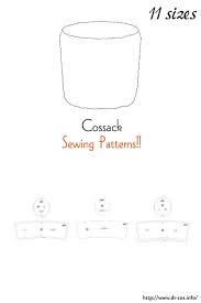Cossack Hat Free Sewing Patterns In 2021 Sewing Patterns Japanese Sewing Patterns Hat Patterns To Sew