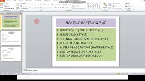 Surat bentuk lurus penuh full block style portal ilmu com. Bentuk Bentuk Surat Part 1 Youtube