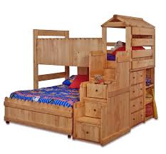 Our sundance twin/full bunk bed has a carefree, casual look that kids love. Twin Full Complete Loft Bed With Stairway Chest Sadler S Home Furnishings Loft Beds