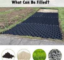 Amazon.com : Plastic Grid for Gravel Driveway 4" Tall, Soil ...
