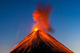 Guatemala Fuego Volcano Safetravel Volcano Natural Landmarks Europe Continent