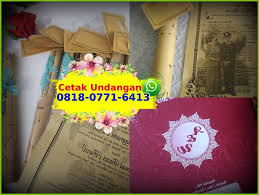 Kartu Undangan Pernikahan Tasikmalaya 0818 0771 6413 Whatsapp Sidoarjo Kayu Wangi